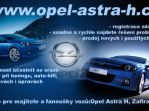 Propagace webu Opel Astra H a Zafira B